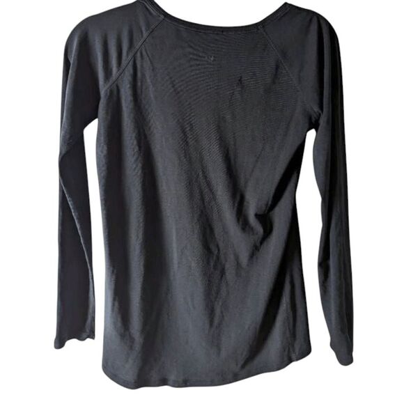 LULULEMON ATHLETICA Emerald Long Sleeve In Black Size 6 - Picture 4 of 4